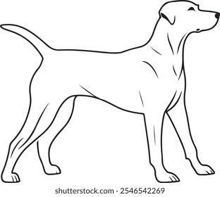 Dog silhouette vector illustration art isolated white background
