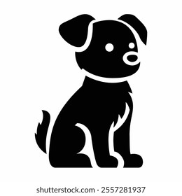 Dog silhouette vector illustration art design