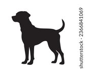 dog silhouette vector illustration eps