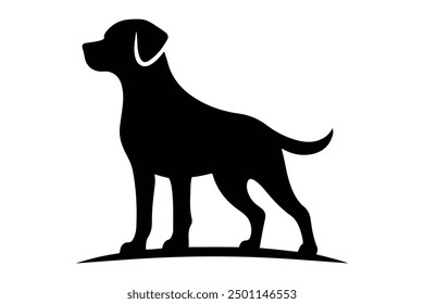 dog silhouette vector illustration icon