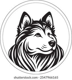 The Dog Silhouette Vector Image 2