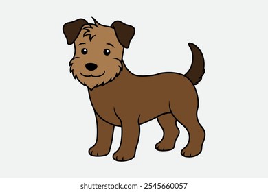 Vector de silueta de perro, silueta de perro ilustración aislada logotipo de dibujos animados.