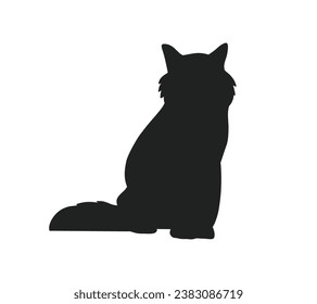 Dog silhouette. Vector silhouette of dog on white background. black dog isolated on white background. cutout dog. hand drawn design. vector illustration.