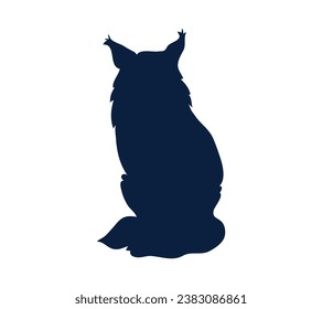 Silueta de perro. Silueta vectorial de perro con fondo blanco. perro negro aislado de fondo blanco. perro de corte. diseño dibujado a mano. ilustración vectorial.