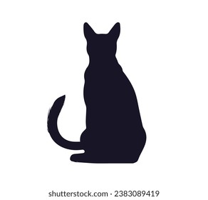 Dog silhouette. Vector silhouette of dog on white background. black dog isolated on white background. cutout dog. hand drawn design. vector illustration.