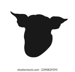 Dog silhouette. Vector silhouette of dog on white background. black dog isolated on white background. vector illustration. cutout dog. hand drawn design. 