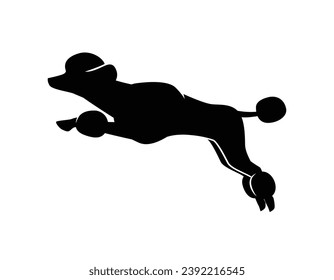 Dog silhouette. Vector silhouette of dog on white background. black silhouette dog isolated on white background. vector illustration. cutout dog. pet hand drawn design.