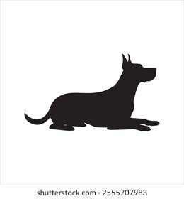 Dog silhouette vector style design 