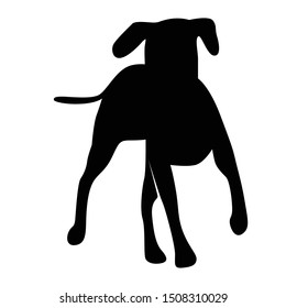 Dog Silhouette Vector Various Poses Stock Vector (Royalty Free ...