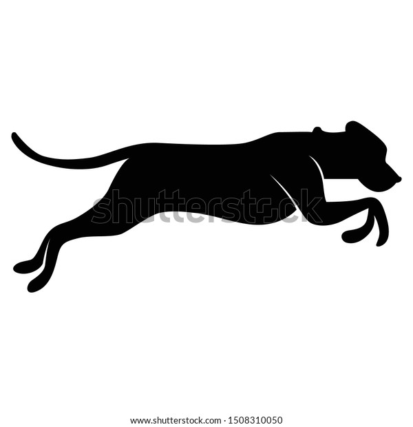 Dog Silhouette Vector Various Poses Stock Vector (Royalty Free ...