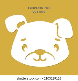 Dog silhouettes for cutting. Zodiac sign silhouette stencil