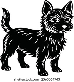 Dog silhouettes vector, Dog breeds silhouettes, Dog icon, Black dog silhouette