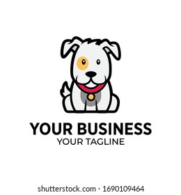 Dog Sitting Logo Design Template