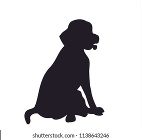 Download Dog Sitting Silhouette Images, Stock Photos & Vectors ...