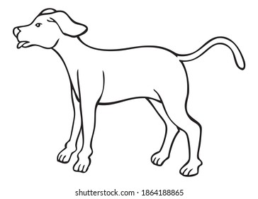 Dog Brown Vector White Background Stock Vector (Royalty Free ...