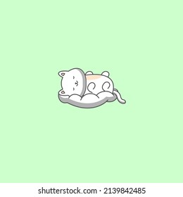 dog sleeping on the pillow