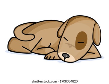 犬 寝顔 のイラスト素材 画像 ベクター画像 Shutterstock