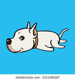 Dog sleeping vector art and illustration d1

