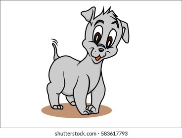 Dog smile and happiness