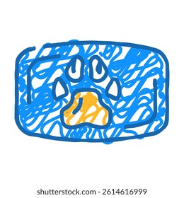 dog soap doodle icon sketch vector. dog soap sign. isolated symbol illustration