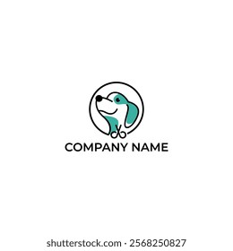 Dog Spa Minimalist Vector Logo