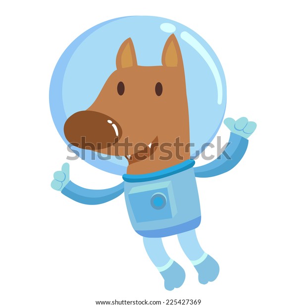 Dog Space Suit Stock Vector (Royalty Free) 225427369 | Shutterstock