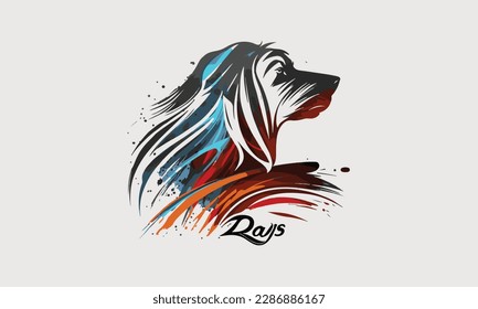 Dog Splash Art: Adding a Splash of Color to Your Home Decor. playful dog graphics Art, Colorful, Modern, Abstract, Silhouette, Decor, Medium, Vibrant, Joyful, Playful style Dog graphics. 