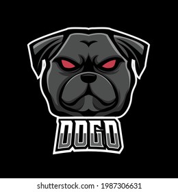 Dog sport or esport gaming mascot logo template, for your team