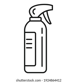 Dog spray dog icon. Outline dog spray dog vector icon for web design isolated on white background