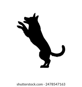 Dog Standing Design Illustration vector eps format , suitable for your design needs, logo, illustration, animation, etc.