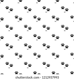 Dog step pattern seamless vector repeat geometric for any web design