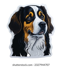 dog sticker smart art dog