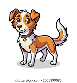 Dog sticker vector illustration design
