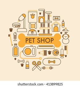 The dog stuff sold in pet shop