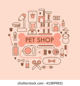 The dog stuff sold in pet shop