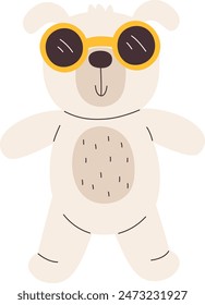 Dog With Sunglasses Vector Illustration