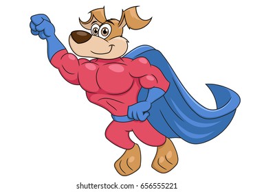 Dog Super Hero Flying 2