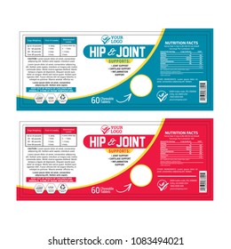 Dog Supplement Label Template