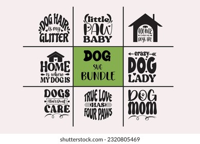 Dog SVG Bundle, SVG Design, SVG Bundle, Typography Design