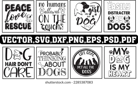 Dog SVG bundle,  Funny Dog Quotes SVG Designs Bundle. Cute Dog quotes SVG cut files bundle, Touching Dog quotes t-shirt designs bundle, Quotes about Puppy, Cute Puppy cut files. svg