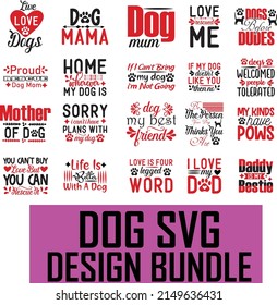 Dog SVG design bundle. Dog SVG t shirt design. svg
