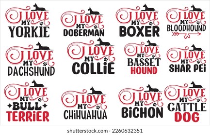 Dog SVG Design Template. Dog SVG Bundle. Dog Lover SVG design