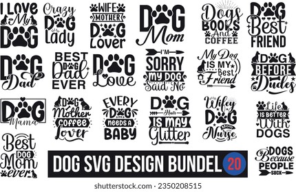 Dog Svg Dsesign Bundle 1