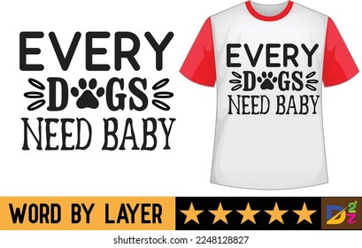 Dog svg t shirt design