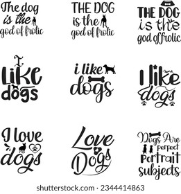 DOG SVG T SHIRT DESIGN BUNDLE