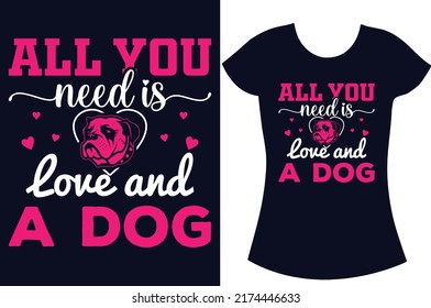 Dog svg typography T shirt design. Dog Lover t shirt design for the gift. Dog funny t shirt design. Dog t shirt for women. 