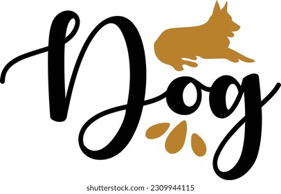 Dog SVG Vector Dog Design