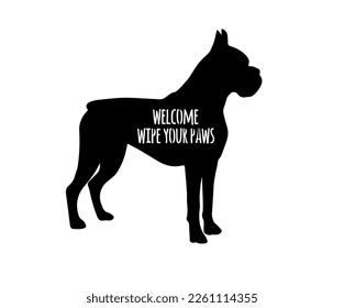 Dog Svg Vector File - head isolated on white. Hand drawn inspirational quotes about dogs. Lettering for poster, t-shirt, card, invitation, sticker, Modern brush calligraphy svg