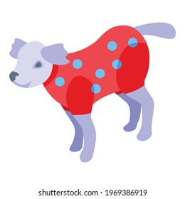 Dog sweater icon. Isometric of Dog sweater vector icon for web design isolated on white background