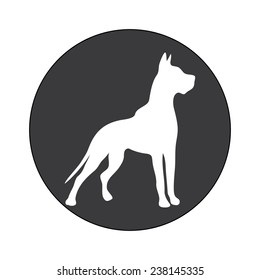 DOG SYMBOL illustration vector